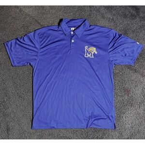 Russel University Of Memphis Dry Fit Polo - Blue - Size L